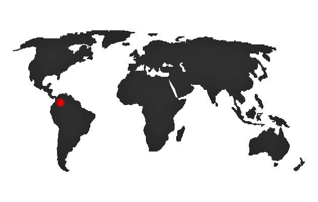 Hapalopsittaca furtesi - mapa vyskytu