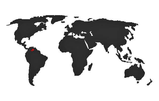 Nannopsittaca panychlora - mapa vyskytu