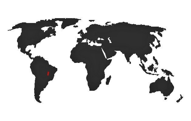 Pyrrhura Pfrimeri - mapa vyskytu