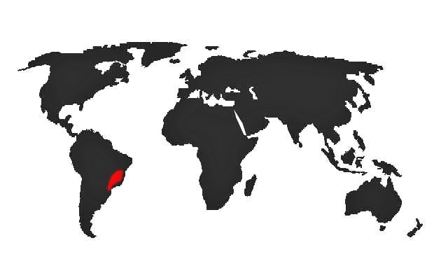 Mapa výskytu - Aratinga svietivá (Aratinga auricapilla)
