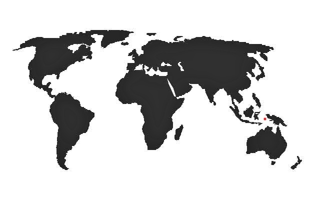 Eos reticulata - mapa vyskytu